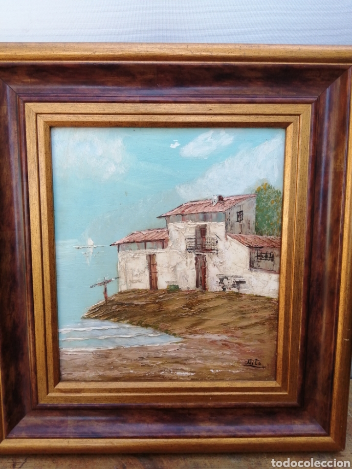 Arte: &Oacute;leo sobre tablex firmado Aita - Foto 1