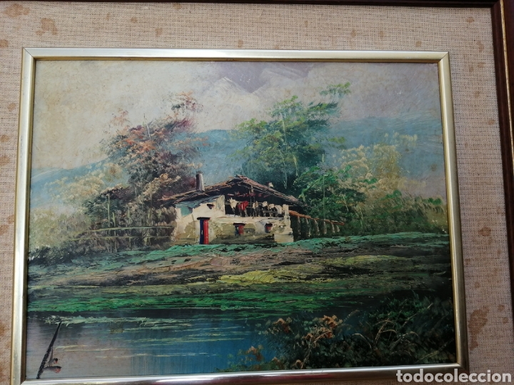 Arte: &Oacute;leo sobre tablex firmado E. Belda - Foto 3