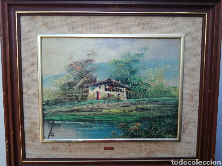 Arte: &Oacute;leo sobre tablex firmado E. Belda - Foto 1