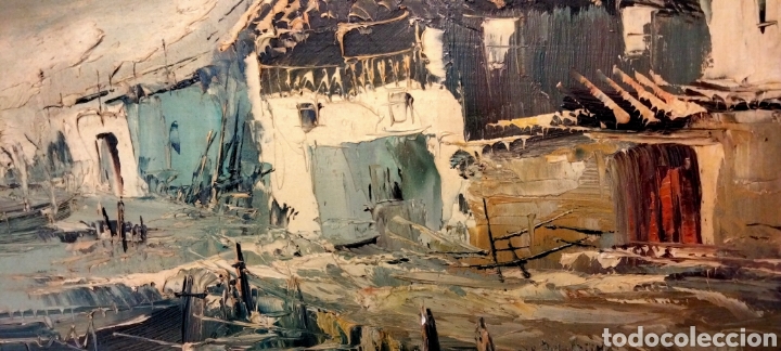 Arte: Antiguo cuadro pintado a espatula - Foto 2