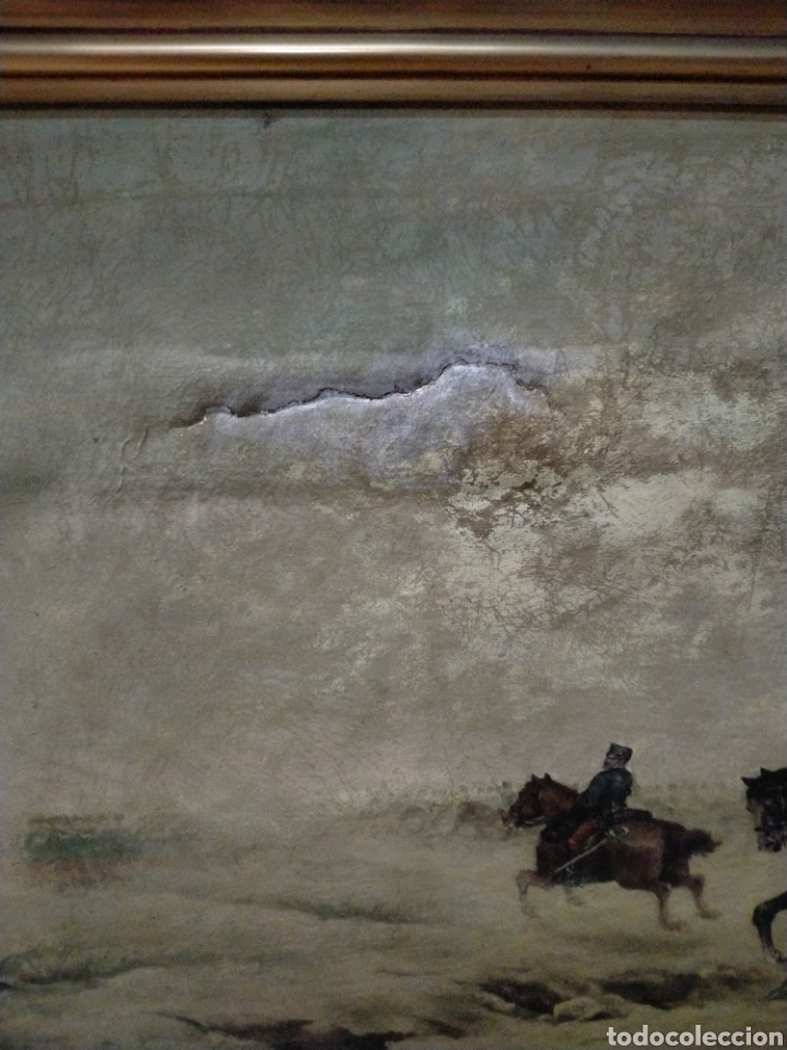 Arte: Oleo sobre lienzo batalla REF-5551 - Foto 3