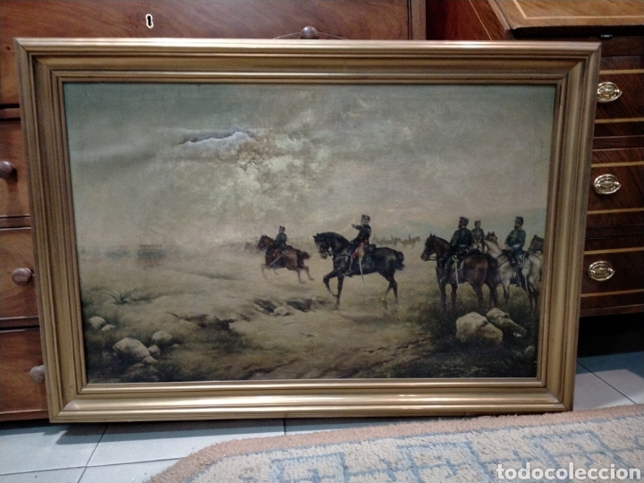 Arte: Oleo sobre lienzo batalla REF-5551 - Foto 1