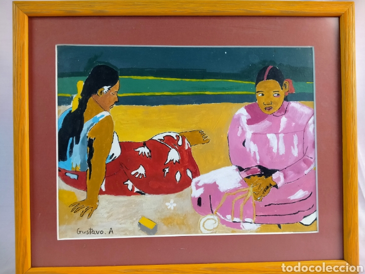 Arte: GUSTAVO BERM&Uacute;DEZ / LA PLAYA OLEO SOBRE CART&Oacute;N