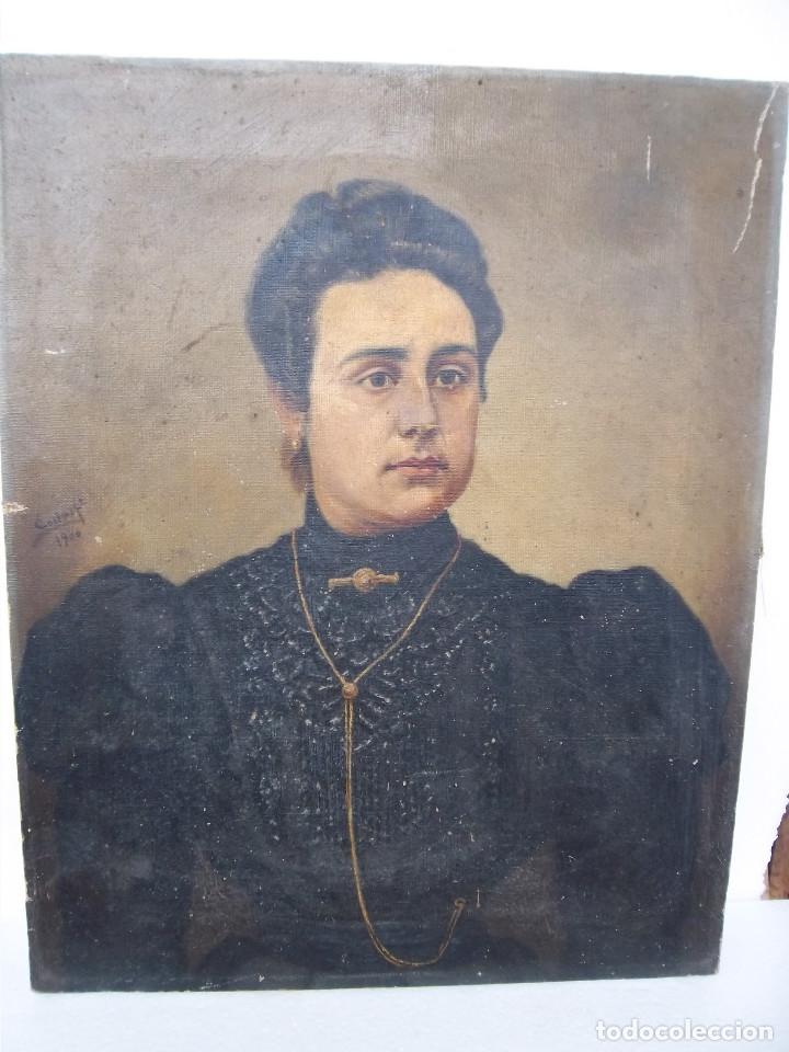 Arte: BONITO RETRATO DE UNA DAMA Autor COSTAPE 1900