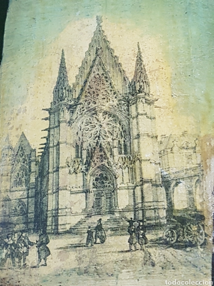 Arte: PINTURA CATEDRAL EN TABLA - Foto 3