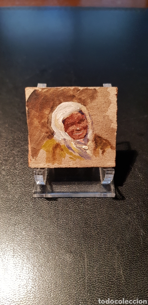 Arte: Miniatura al oleo sobre tabla - Foto 1