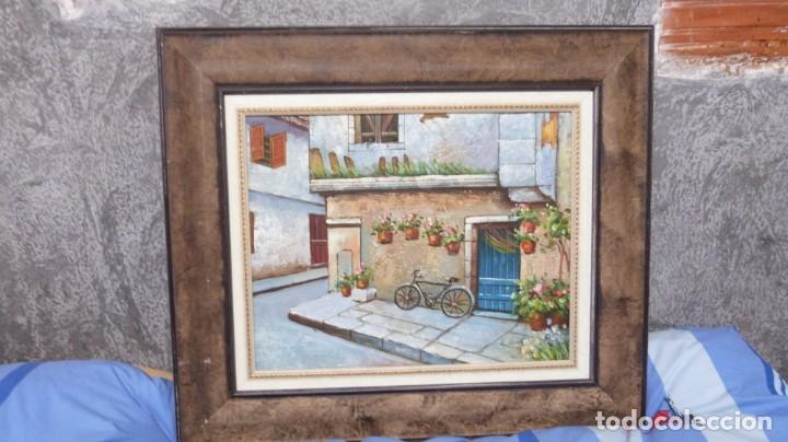 Arte: OLEO TELA, 48X38. FIRMADO. 70X60 ENMARCADO EN MADERA.