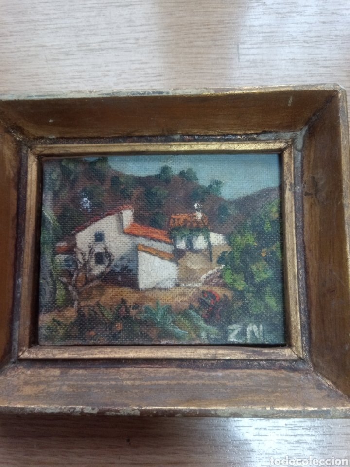 Arte: Cuadro antiguo peque&ntilde;o - Foto 1