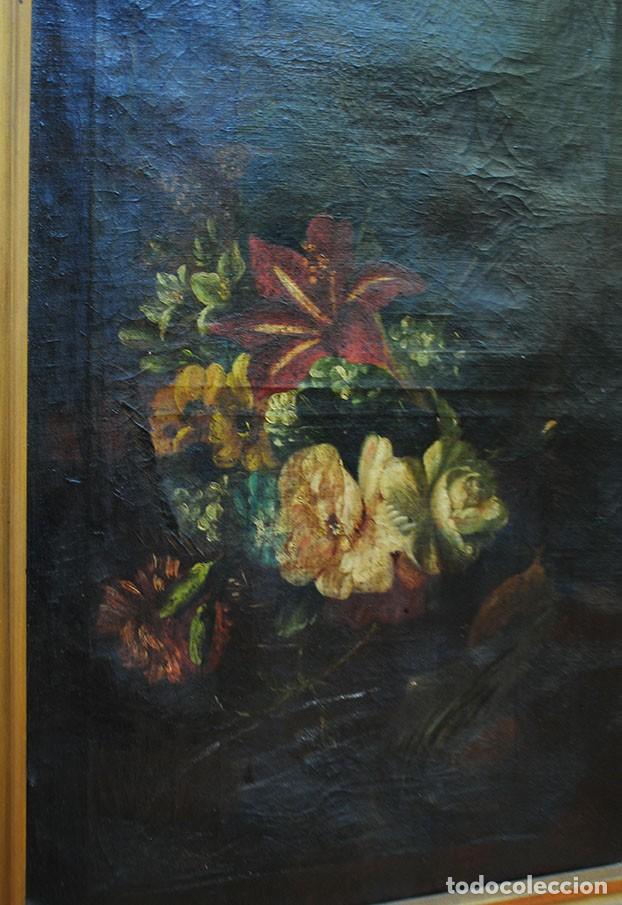 Arte: &Oacute;LEO SOBRE LIENZO BODEGONES FLORES - Foto 5