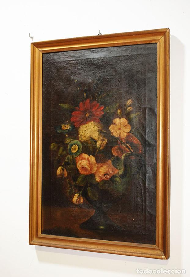 Arte: &Oacute;LEO SOBRE LIENZO BODEGONES FLORES - Foto 6