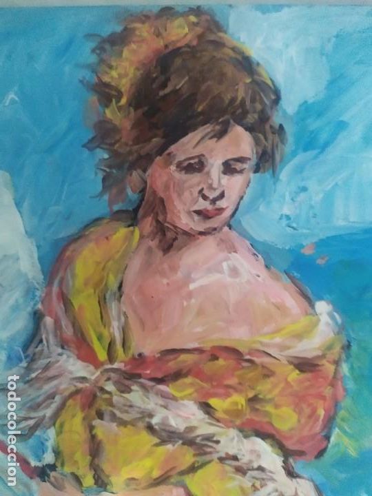 Arte: Mujer con paraguas (original ) - Foto 8