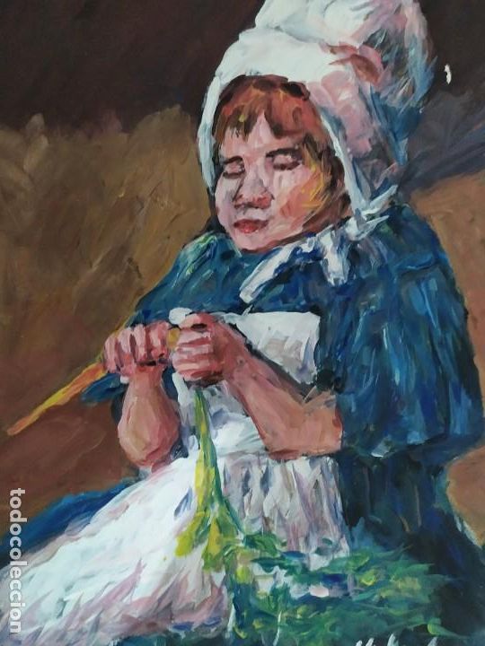 Arte: Ni&ntilde;a pelando (original) - Foto 6