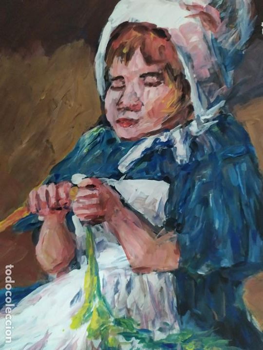 Arte: Ni&ntilde;a pelando (original) - Foto 1
