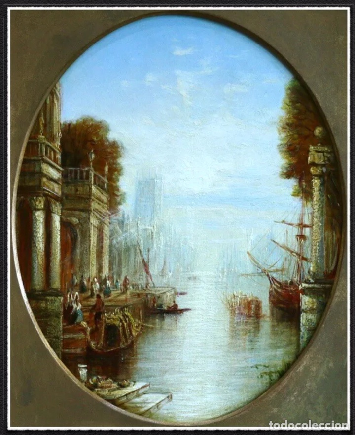 Arte: ÓLEO SOBRE PANEL - VENECIA - FRANCIS MOLTINO - SIGLO XIX - CON CERTIFICADO DE AUTENTICIDAD.. Lote 246998860