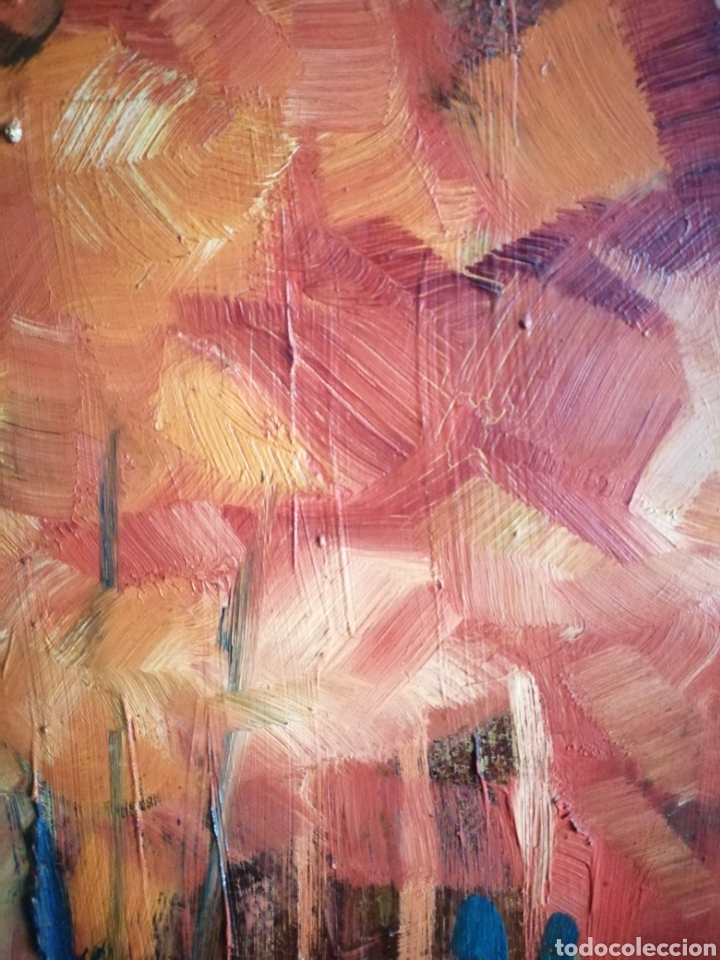 Arte: &Oacute;leo sobre panel firmado Ortiz. - Foto 11