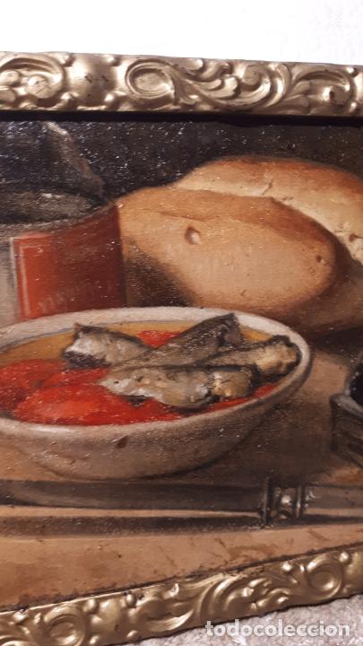 Arte: Pareja de bodegones antiguos al &oacute;leo - Foto 12