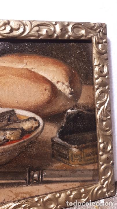 Arte: Pareja de bodegones antiguos al &oacute;leo - Foto 13