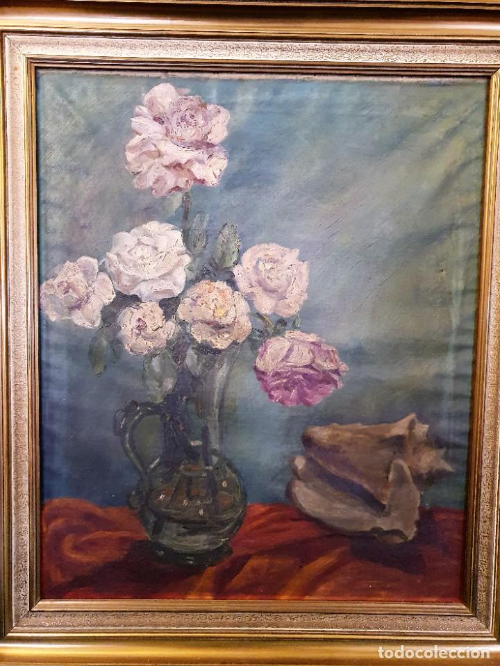 Arte: -OLEO ANTIGUO SOBRE LIENZO - Foto 2