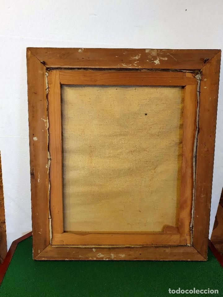 Arte: -OLEO ANTIGUO SOBRE LIENZO - Foto 3