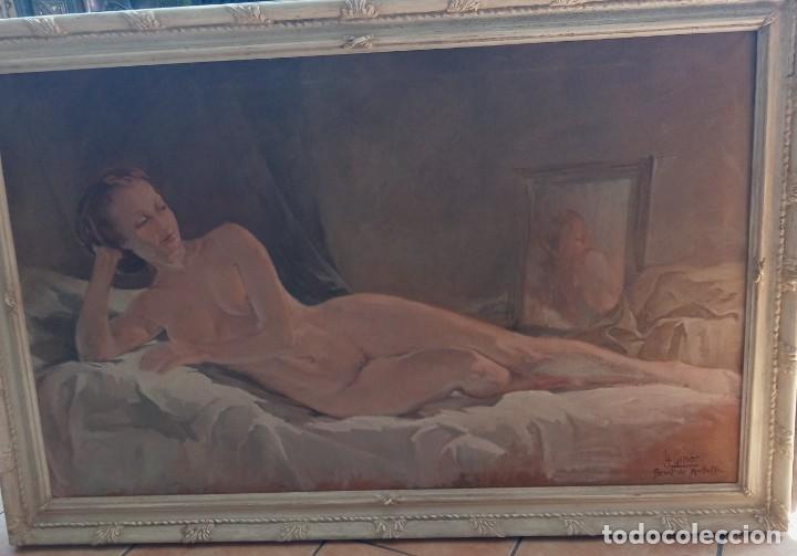 Arte: Gomar( Antonio Gonzalez Martin. , Valladolid 1939 Desnudo oleo