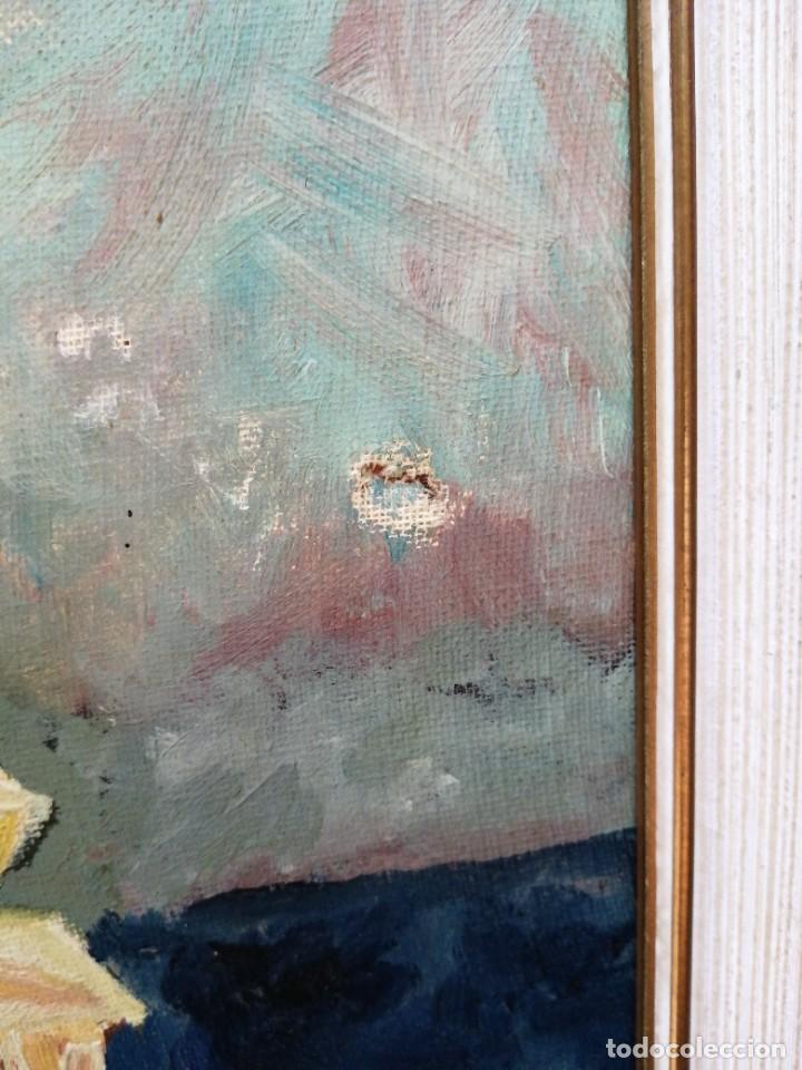 Arte: Rosas. &Oacute;leo sobre lienzo. An&oacute;nimo - Foto 4