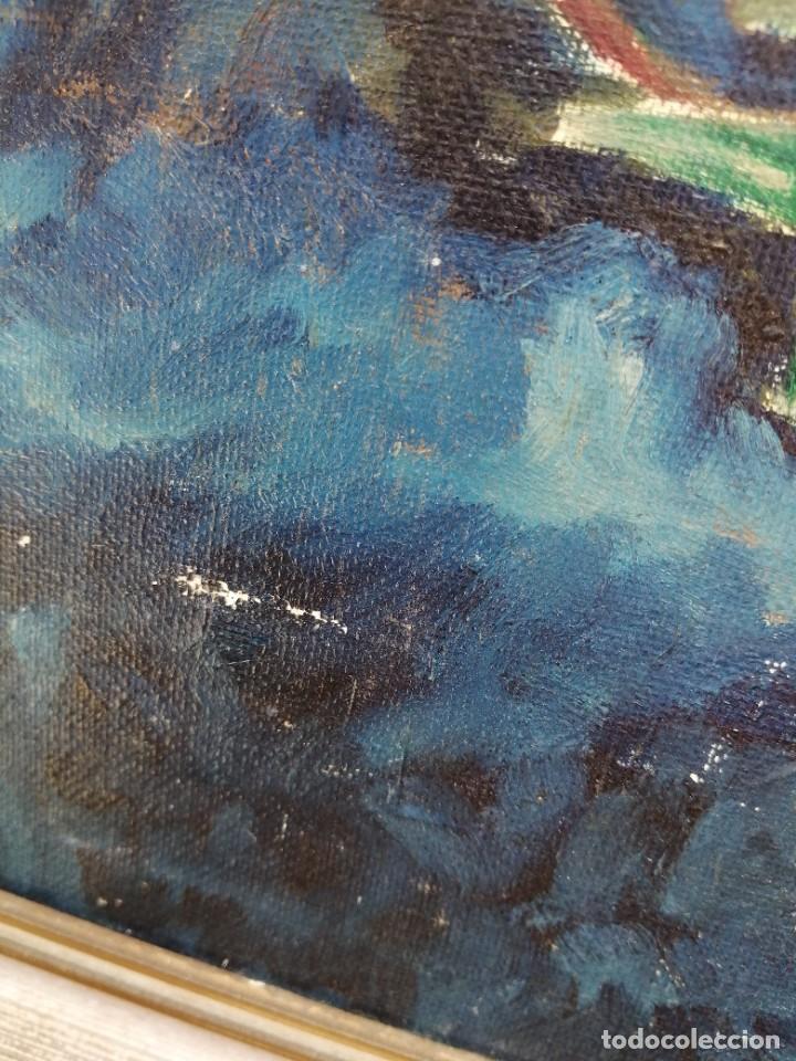 Arte: Rosas. &Oacute;leo sobre lienzo. An&oacute;nimo - Foto 6