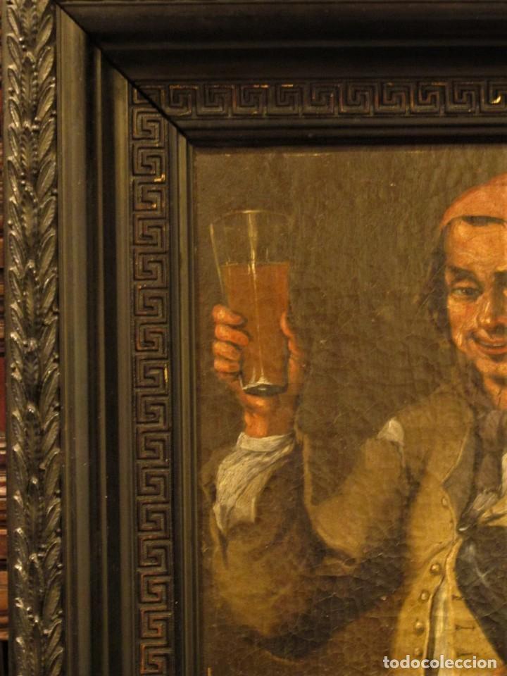 Arte: OL. EL BEBEDOR, SIGLO XVIII? - Foto 2