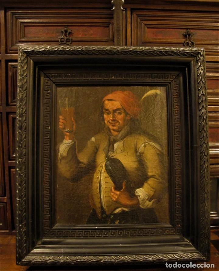 Arte: OL. EL BEBEDOR, SIGLO XVIII? - Foto 1