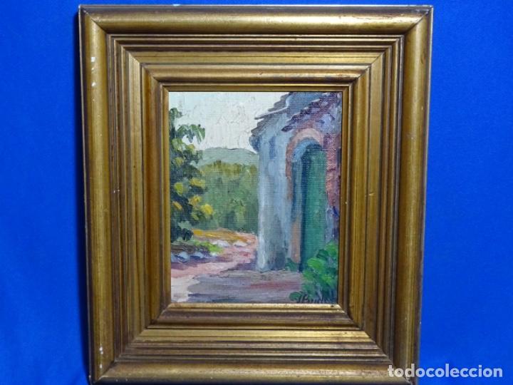 Arte: &Oacute;LEO SOBRE TABLEX DE JAUME BICHFEUS. CIRCULO JOAQUIN MIR. - Foto 2
