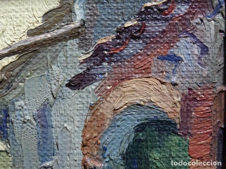 Arte: &Oacute;LEO SOBRE TABLEX DE JAUME BICHFEUS. CIRCULO JOAQUIN MIR. - Foto 5