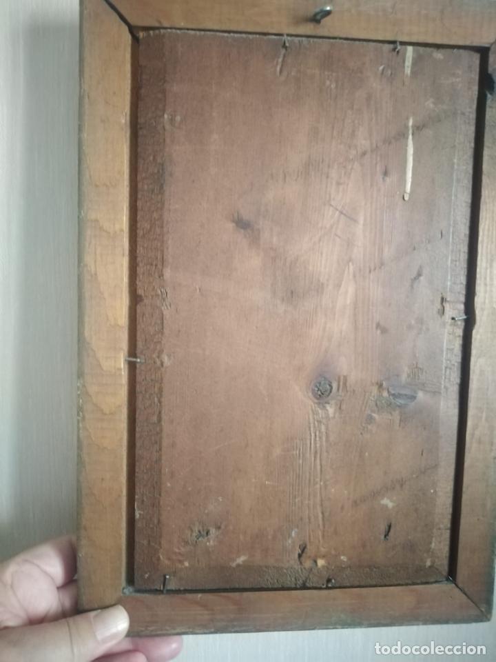 Arte: &Oacute;leo sobre madera en marco dorado - Foto 5
