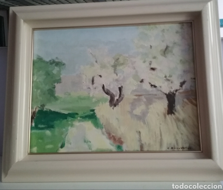 Kunst: Ruiz Valles. &Oacute;leo sobre tela. Almendros.