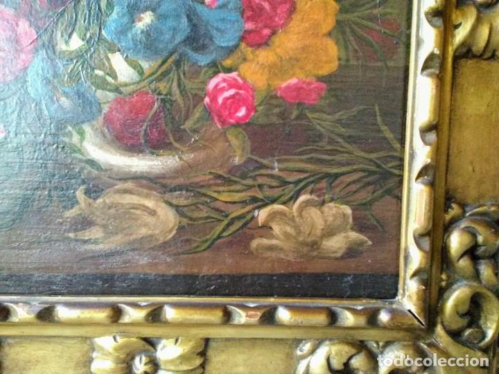 Arte: Cuadro antiguo con &oacute;leo sobre lienzo - Foto 3