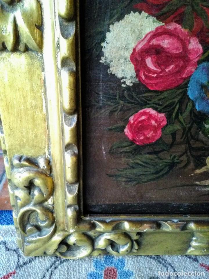 Arte: Cuadro antiguo con &oacute;leo sobre lienzo - Foto 4