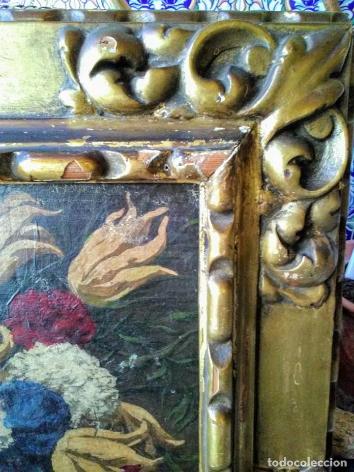 Arte: Cuadro antiguo con &oacute;leo sobre lienzo - Foto 5