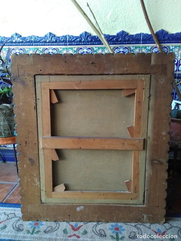 Arte: Cuadro antiguo con &oacute;leo sobre lienzo - Foto 6