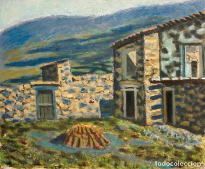 Arte: Escuela catalana óleo/tablex 61 x 50 cm. Montellà del Cadí 1942. - Foto 1 - 254942230