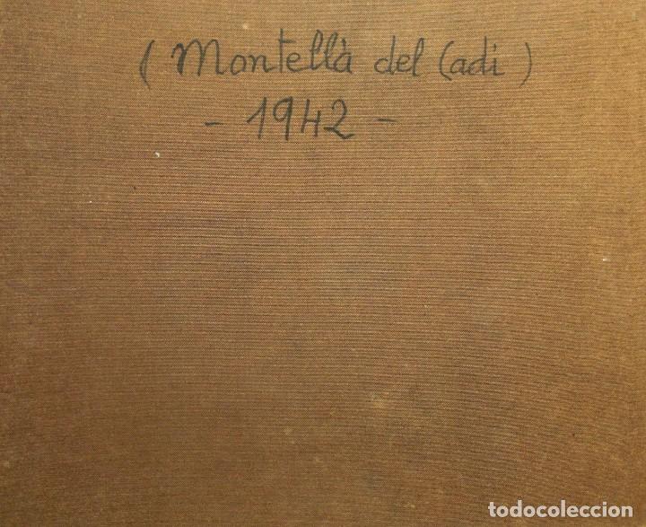 Arte: Escuela catalana óleo/tablex 61 x 50 cm. Montellà del Cadí 1942. - Foto 3 - 254942230