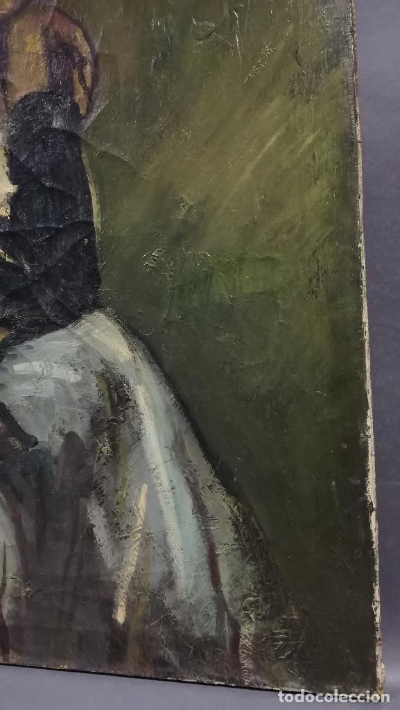 Arte: OLEO SOBRE LIENZO GITANA PINTOR JOSE MARIA OTEGUI - Foto 8
