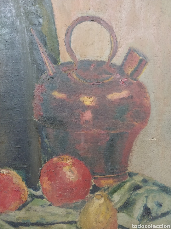 Arte: Bodeg&oacute;n botijo - &Oacute;leo sobre tela - Foto 2