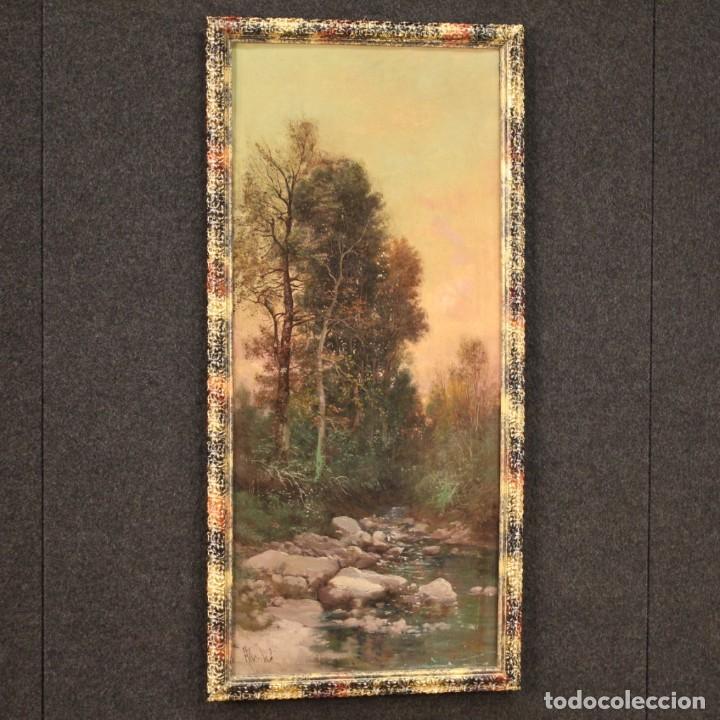 Arte: Pintura firmada paisaje del siglo XIX