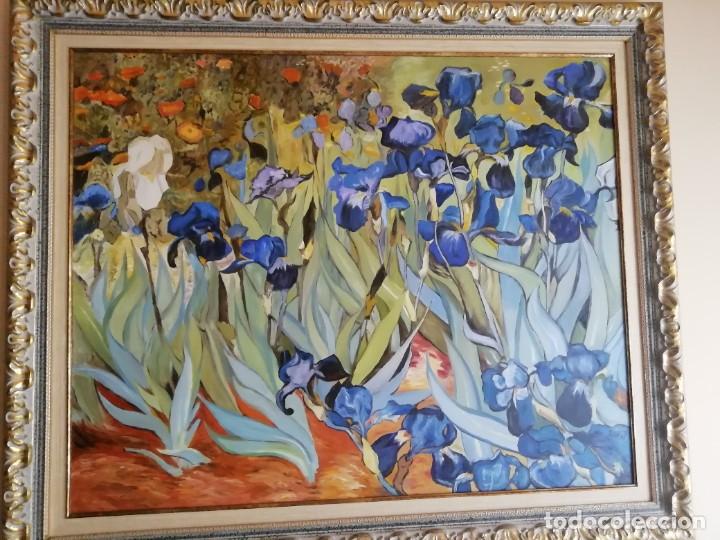 cuadro lirios azules van gogh - Buy Contemporary oil paintings on