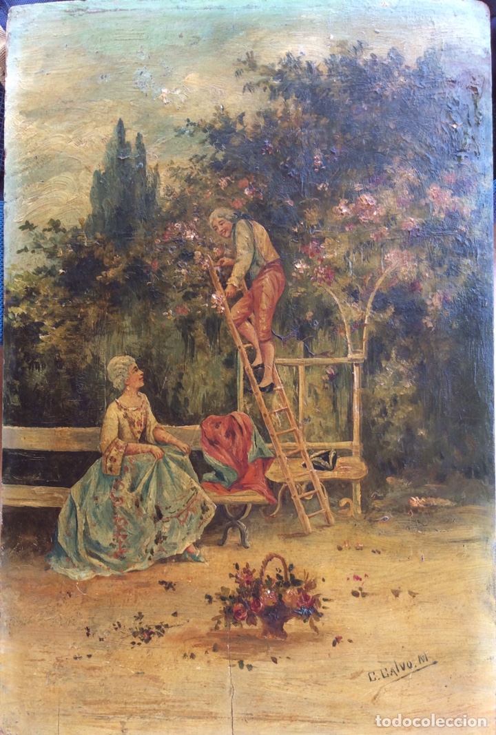 Arte: &Oacute;LEO/TABLA ESCENA ROM&Aacute;NTICA - Foto 3