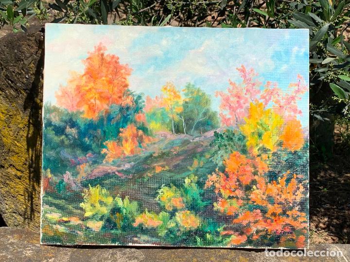 Arte: Maravilloso cuadro sobre lienzo firmado por el polifacetico artista J.Jov&eacute; de Olot.