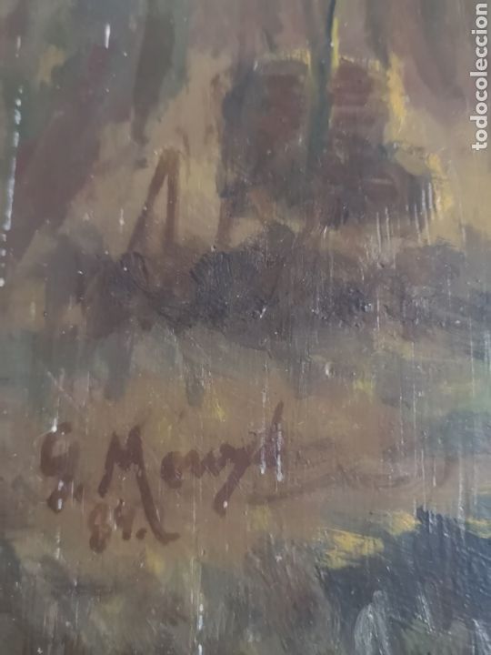 Arte: Cuadro en tabla 1884 - Foto 6