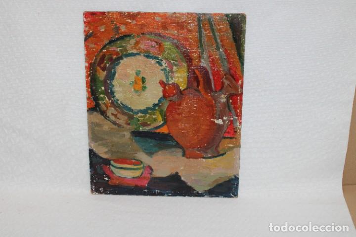 Arte: ANONIMO. OLEO SOBRE TABLEX. BODEGON - Foto 1
