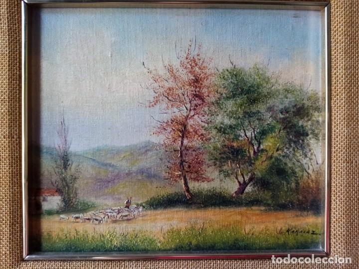 Arte: Karalaz. &Oacute;leo sobre tabla. - Foto 2