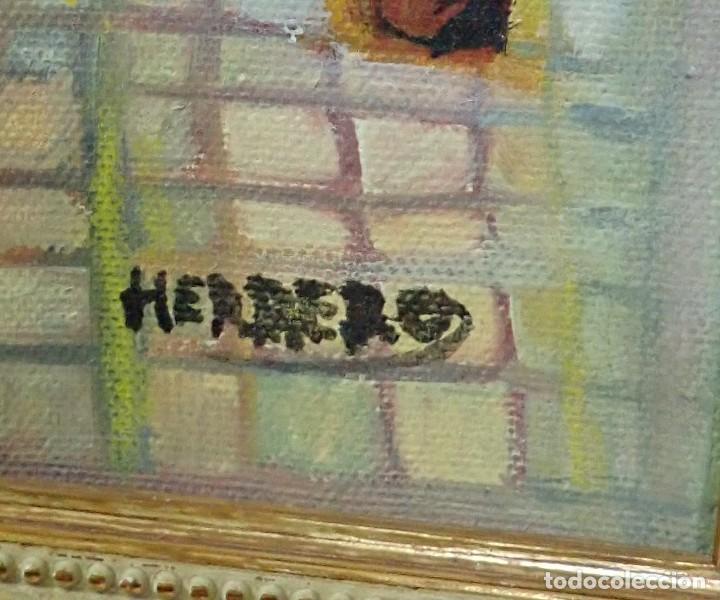 Arte: Cuadro &oacute;leo sobre lienzo Herrero - Foto 3