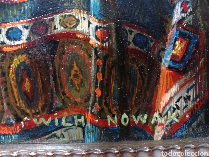 Arte: Wilhelm Nowak. Oleo sobre madera. - Foto 2