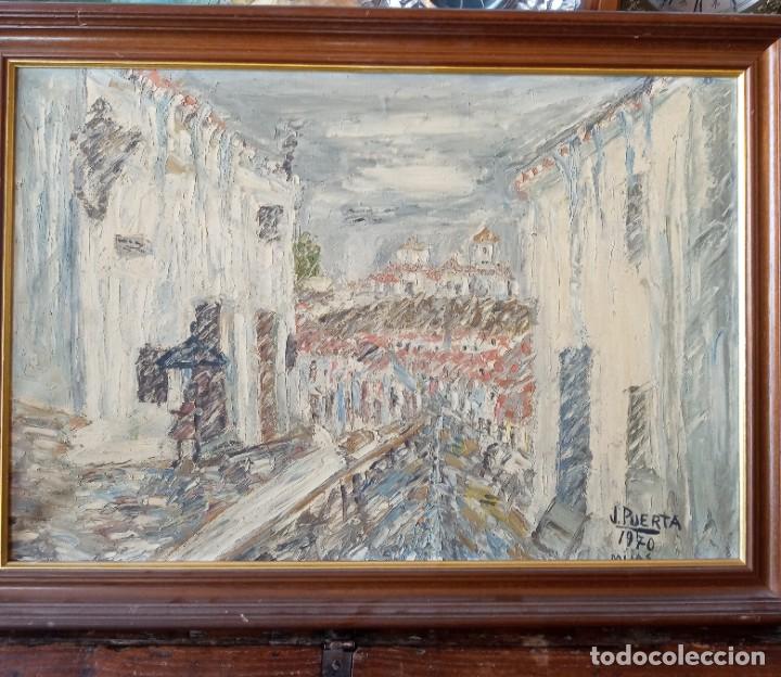 Arte: Jose Ma Puerta Salamanca (1916-2003) Mijas oleo